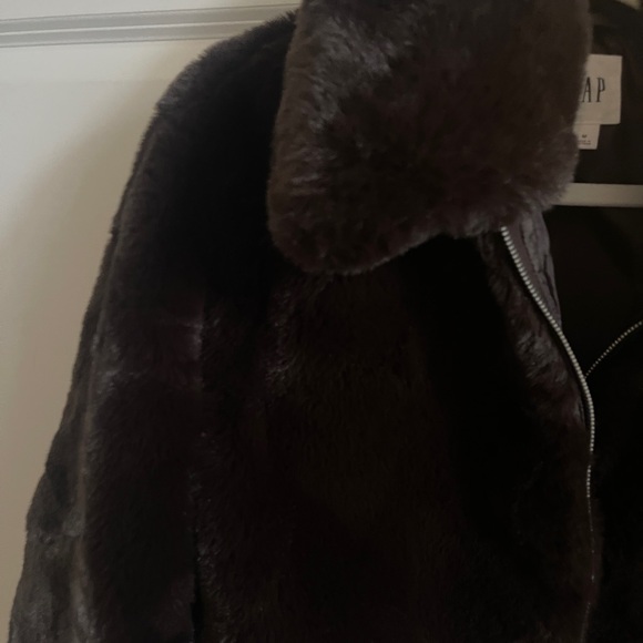 100% Recycled Relaxed Faux-Fur Jacket M - Picture 3 of 6